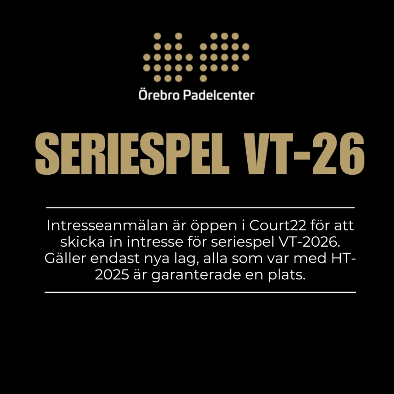 Intresseanmälan seriespel DAM VT-2026
